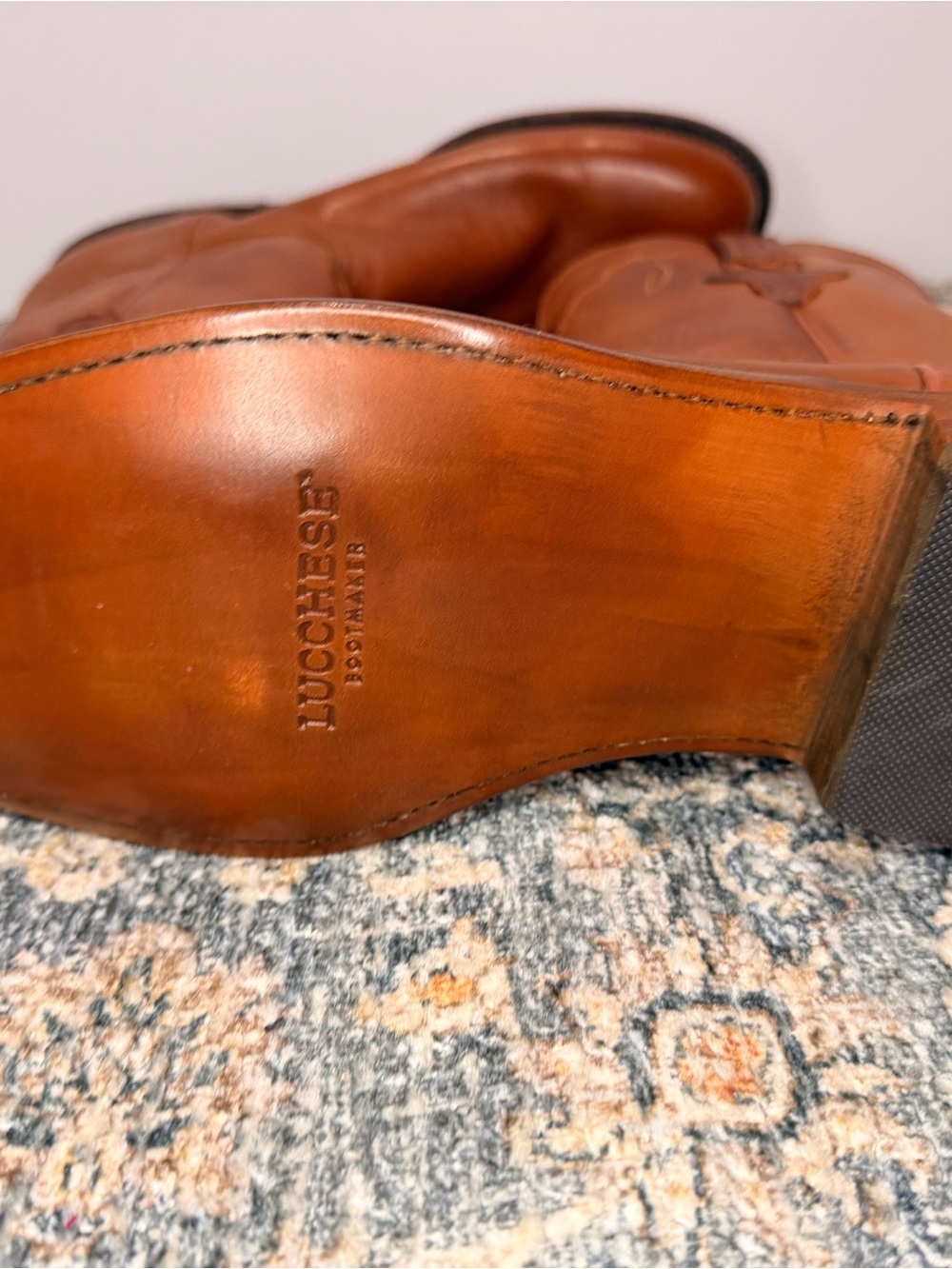 Lucchese Tanner Co Burn Ranch Roper Boot - Picture 3 of 9